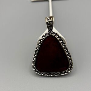 Elegant Silver and Brown Pendant JP305 2/$20